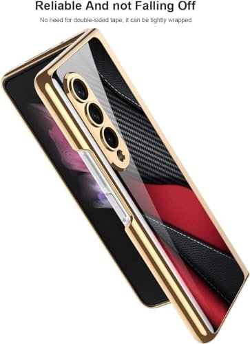 Flex Armor Ultra Hybrid Premium Case For Galaxy Z Fold 4 5g Thin 9h Glass With Glossy Painted Foldable Protective Cover Stylish And Durable Lion Black Featured
