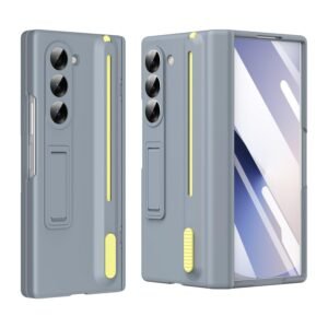 Flex Armor Ultra Hybrid Premium Case For Samsung Galaxy Z Fold 6 With S Pen Tempered Glass Screen Protector Kickstand Comfortable Grip Scratch Resistant For Fold 6 Case Gray Featured