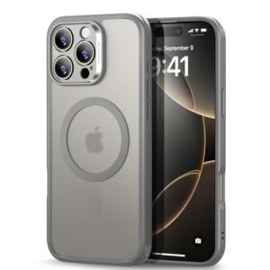 For Iphone 16 Pro Max Case 4 In 1 Set Translucent Matte Case With Screen Protector Compatible With Magsafe Tpu Military Grade Protection Classic Seriesfrosted Grey Featured