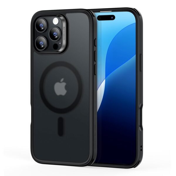 For Iphone 16 Pro Max Case Compatible With Magsafe Shockproof Military Grade Protection Tpu Magnetic Case For Iphone 16 Pro Max Classic Hybrid Case Halolock Frosted Black Gallery 7