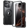 For Iphone 16 Pro Max Case Compatible With Magsafe Tpu Full Body Military Grade Case For Iphone 16 Pro Max With Built In 9h Tempered Glass Screen Protector Clear Black Featured