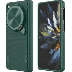 For Oneplus Open Case With Camera Cover Hinge Protectionmetal Camera Kickstand Slim Protective Shockproof Bumper Hard Cover Case For Oppo Find N3 Fold Phone Case Green Featured