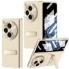 For Oneplus Open Case With Hinge Protection All Inclusive Phone Case With Kickstand Screen Protector Camera Protector Slim Hard Pc Bumper Protective Cover For Oneplus Open Gold Featured