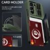 For Samsung Galaxy Z Fold 5 Case With Card Holder Stand Slide Camera Cover Hinge Protection Screen Protector Rugged Kickstand Wallet Phone Case For Samsung Galaxy Z Fold 5 5g 2023 Green Featured