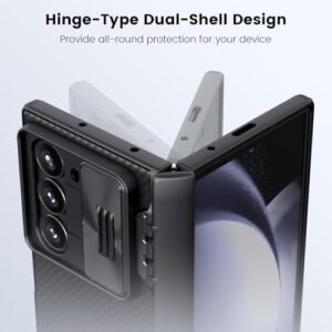 For Samsung Galaxy Z Fold 6 Case With Kickstand Hinge Protection Glass Screen Protector Slide Camera Cover Camshield Pro Slim Protective Phone Case For Galaxy Z Fold 6 5g Black Gallery 3
