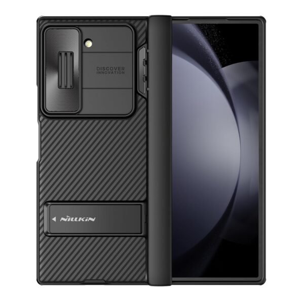 For Samsung Galaxy Z Fold 6 Caseslide Camera Cover Creative Hinge Protectionhidden Kickstand Protective Phone Case For Galaxy Z Fold 6 5g Black Gallery 1