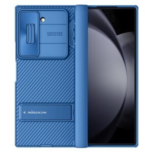 For Samsung Galaxy Z Fold 6 Caseslide Camera Cover Creative Hinge Protectionhidden Kickstand Protective Phone Case For Galaxy Z Fold 6 5g Blue Z Fold 6 Featured