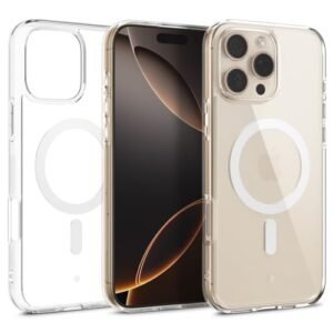 Gaffar India By Capella Mag For Iphone 16 Pro Max Case Ultra Clear Magnetic Military Grade Drop Protection Side Grip Patterns Back Cover Case For Iphone 16 Pro Max Tpu And Pc Clear White Featured