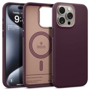 Gaffar India By Nano Pop Mag Back Cover Case Compatible With Iphone 15 Pro Case Tpu And Polycarbonate Burgundy Bean Featured