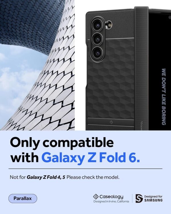 Gaffar India By Parallax Back Cover Case Compatible With Samsung Galaxy Z Fold 6 Full Hinge Cover Samsung Galaxy Z Fold 6 Cover Case With Military Grade Drop Protection Gallery 1