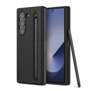 Gaffar India For Samsung Galaxy Z Fold 6 Case Slim With S Penflex Pure Fold 6 Casewith Built In New Compact S Pen Holder And Storage Slot For Penblack Featured
