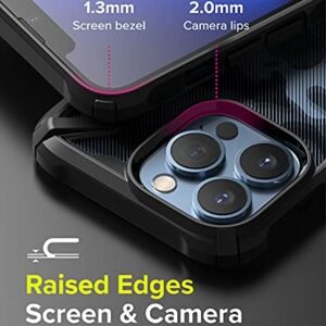 Gaffar India Fusion X Compatible With Iphone 13 Pro Case Back Cover Transparent Hard Pc Back Tpu Bumper Impact Resistant Shockproof Protection Iphone Camo Black Featured