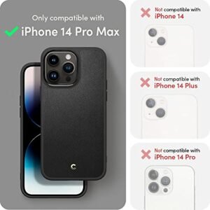 Gaffar India Gaffar India Kajuk Mag Back Cover Case Compatible For Iphone 14 Pro Max 2022 Tpu Pc Faux Leather Black Featured