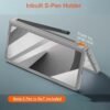 Gaffar India Geometric S Pen Holder Hinge Protection Back Cover for Samsung Galaxy Z Fold6 / Fold 6 | Slim Shock Proof Case with Inbuilt Glass & S Pen Slot (Silver)