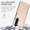 Gaffar India Geometric S Pen Holder Hinge Protection Back Cover for Samsung Galaxy Z Fold6 / Fold 6 | Slim Shock Proof Case with Inbuilt Glass & S Pen Slot (Titanium)