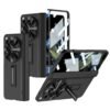 Gaffar India Magnetic Hinge Protection Cover Compatible With Oneplus Open With Front Glass Case Kickstand Hard Pc 360 Degree Protective Black Featured