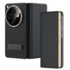 Gaffar India Magnetic Leather Flip Cover With Hinge Protection Compatible With Oneplus Open Release 2023 Hard Pc Built In Kickstand Camera Protection Case Black Featured