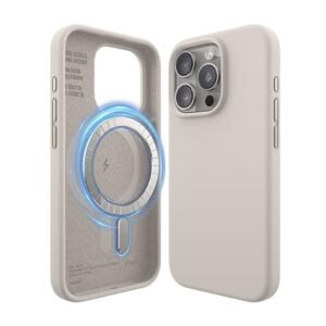 Gaffar India Magnetic Silicone Case Compatible With Iphone 15 Pro Case 6 1 Inch Compatible With All Magsafe Accessories Built In Magnetssoft Grip Siliconeshockproof Stoneoff White Featured
