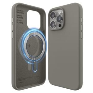 Gaffar India Magnetic Silicone Case Compatible With Iphone 15 Pro Max Case 6 7 Inch Compatible With All Magsafe Accessories Built In Magnets Soft Grip Silicone Shockproof Medium Gray Featured