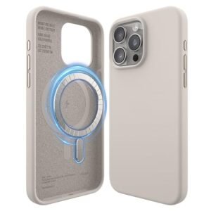 Gaffar India Magnetic Silicone Case Compatible With Iphone 15 Pro Max Case 6 7 Inch Compatible With All Magsafe Accessories Built In Magnets Soft Grip Silicone Shockproof Stone Featured