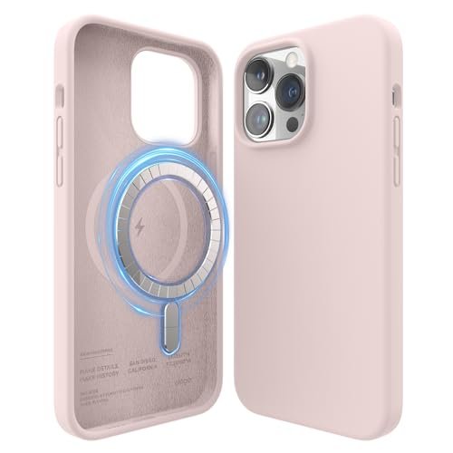 Gaffar India Magnetic Silicone Case Compatible With Magsafe Iphone 14 Pro Max 6 7 Inch Built In Magnets Compatible With All Magsafe Accessories Lovely Pink Featured
