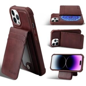 Gaffar India Magwallet Case Fit For Iphone 13 Prosupport Magsafe Wireless Chargingglass Screen Protector Pu Leather Flip Magnetic Wallet Phone Cover With Detachable Card Holder Burgundy Featured