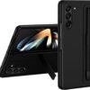 Gaffar India Ultra Fit Hinge Protection Case For Samsung Galaxy Z Fold 5 Polycarbonate With S Pen Kickstand Hinge Protection Hard Pc Case For Galaxy Z Fold5 Phone Cover Case Men Women Black Featured