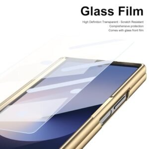 Gaffar India Ultra Hybrid Luxury Design Leather Case For Samsung Galaxy Z Fold 6 With S Pen Tempered Glass Screen Protector Kickstand Comfortable Grip Scratch Resistant For Fold 6 Case Blue Featured