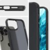 Gaffar India Ultra Hybrid Matte Back Cover Case Compatible With Iphone 13 Pro Max Tpu Poly Carbonate Frost Black Featured