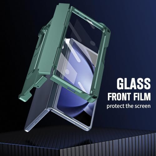 Gaffar India Ultra Hybrid Premium Armor Case For Samsung Galaxy Z Fold 4 With Built In New Compact S Pen Free Screen Protector Kickstand Magnetic Hinge For Galaxy Fold 4 Green Featured