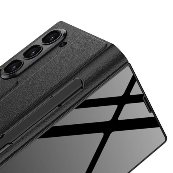Gaffar India Ultra Hybrid Premium Case Compatible With Samsung Galaxy Z Fold 6 With S Pen Holder Case Flip Colorful Plating Glass Leather All Inclusive Cover For Samsung Galaxy Z Fold 6 Gallery 2