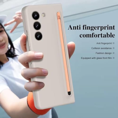 Gaffar India Ultra Hybrid Premium Case For Samsung Galaxy Z Fold 6 Built In Compact S Pen With Screen Protector Holder Storage Slot Full Protection Case Sleek Durable Design Pink Featured