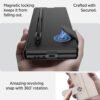 Gaffar India Ultra Hybrid Premium Case For Samsung Galaxy Z Fold 6 With S Pen Holder Flip Cover Colorful Plating Glass Leather All Inclusive Protection Black Featured