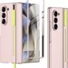 Gaffar India Ultra Hybrid Premium Matte Case For Samsung Galaxy Z Fold 6 Case With Pen Holder S Pen Not Included All Inclusive Magnetic Hinge Protection 9h Glass Screen Protector Fold 6 Case P Featured