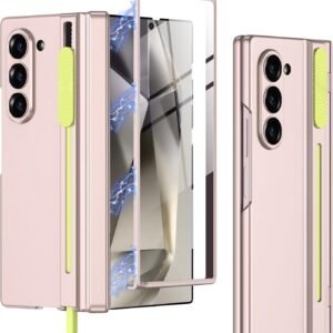 Gaffar India Ultra Hybrid Premium Matte Case For Samsung Galaxy Z Fold 6 Case With Pen Holder S Pen Not Included All Inclusive Magnetic Hinge Protection 9h Glass Screen Protector Fold 6 Case P Featured