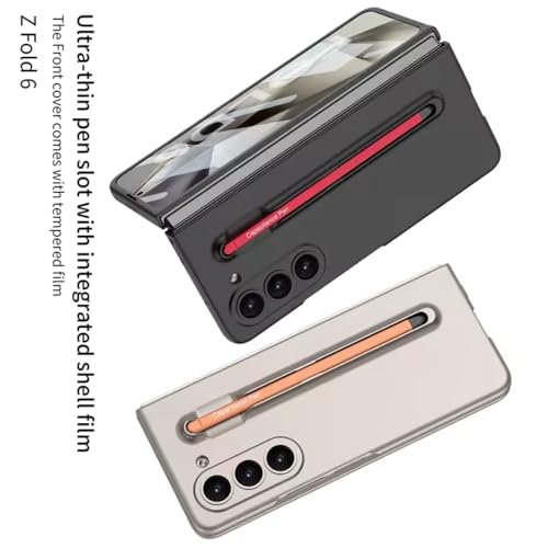 Gaffar India Ultra Hybrid Premium S Pen Case For Samsung Galaxy Z Fold 6 With Slim 4 In 1 Pen Holder Screen Protector Titanium Gray Featured