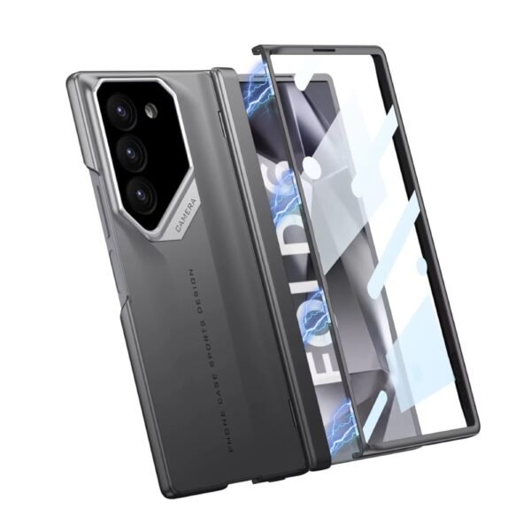 Gaffar India Ultra Hybrid Premium Sports Series Case For Samsung Galaxy Z Fold 6 Case Thin Shookproof With Screen Protector Hinge Protection For Galaxy Z Fold 6 Case Gray Gallery 7