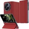 Gaffar India Ultra Thin Magnetic Leather Flip Case Compatible With Oneplus Open Release 2023 With Hinge Protection Hard Pc Kickstand Style Camera Protection Cover Red Featured