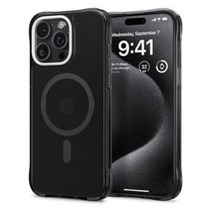 Gaffar India Ultrasheer Mag For Iphone 15 Pro Max Case Semi Transparent Iphone 15 Pro Max Back Cover Black Featured