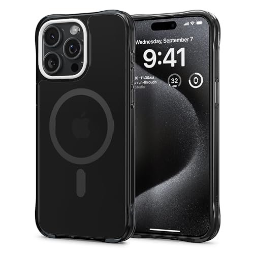 Gaffar India Ultrasheer Mag For Iphone 15 Pro Max Case Semi Transparent Iphone 15 Pro Max Back Cover Black Featured