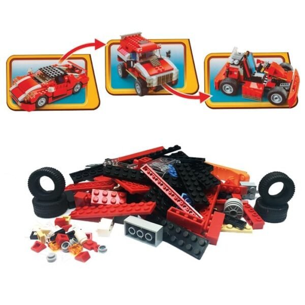 Galaxy Hi Tech 23 In 1 Super Magic Building Blocks Set 278 Pieces Creative Construction Toy For Kids Includes Instruction Manual Ideal For Boys Girls Ages 6 Diy Brick Truck Car Jet Crane Models Gallery 4