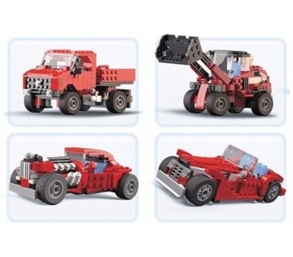 Galaxy Hi Tech 23 In 1 Super Magic Building Blocks Set 278 Pieces Creative Construction Toy For Kids Includes Instruction Manual Ideal For Boys Girls Ages 6 Diy Brick Truck Car Jet Crane Models Gallery 5