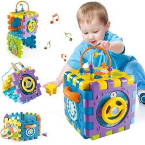 Galaxy Hi Tech Activity Cube For Toddlers Baby Educational Musical Toy For Kids Early Development Learning Toys With 6 Different Activities Best Gift For Childrenmulticolour Featured
