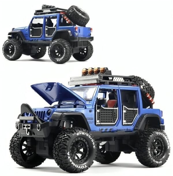 Galaxy Hi Tech Thaar Jeep Wrangler Alloy Pickup 124 Scale Model Car Exclusive Alloy Metal Car Die Cast Scale Model Pullback Toy With Sound Light Best Gifts Toys Car%e3%80%90colors As Per Stock Featured
