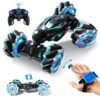 Heattack Rc Stunt Car 2 4ghz 4wd Remote Control Gesture Sensor Toy Double Sided Rotating Off Road Vehicle 360 Flips With Lights Music For Boys Girls Birthday Gift Multi Color Featured