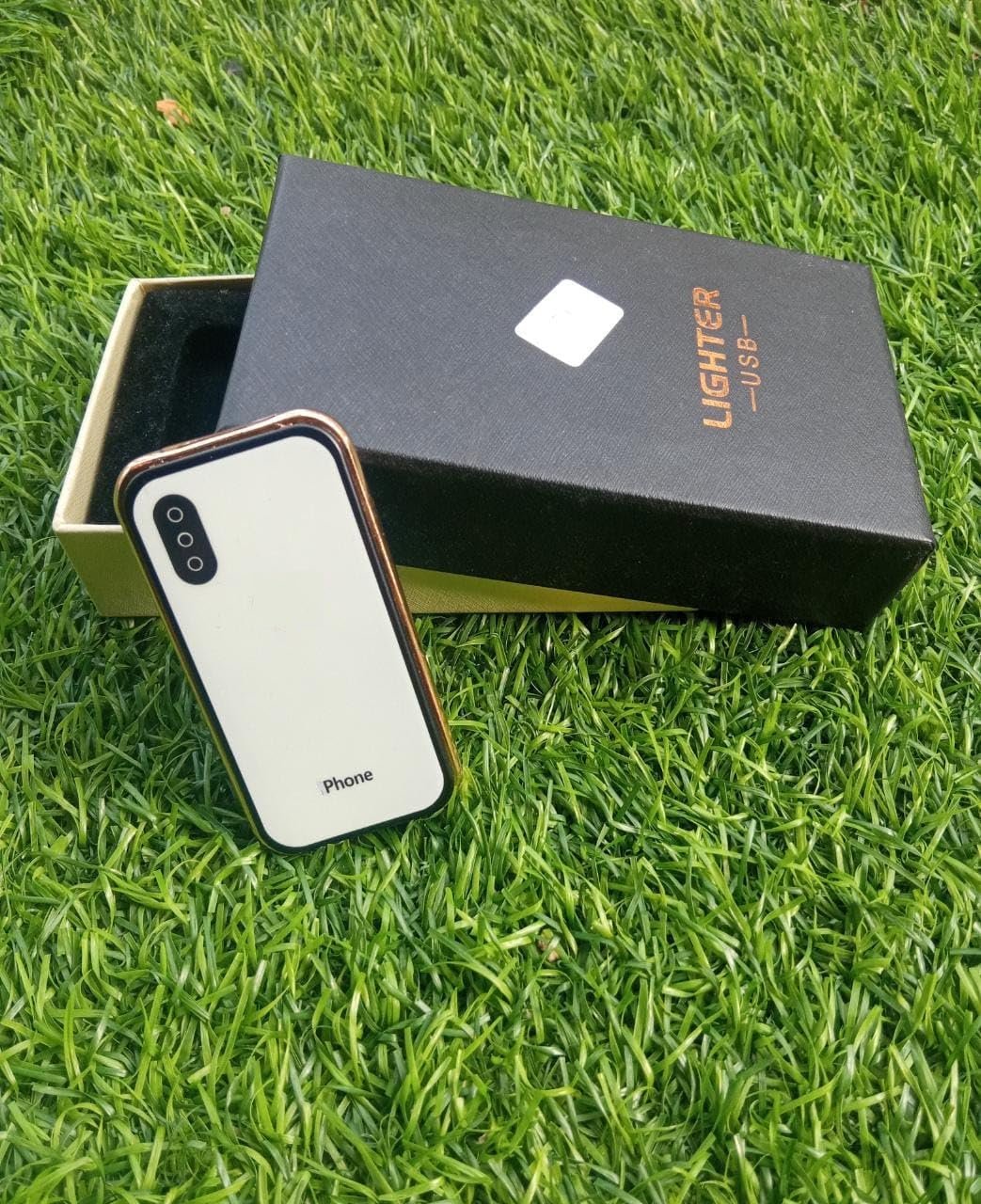 Homies Mobile Shape Flameless Cigarette Lighter With Coil Usb Charging Cable Included H 7cm L 3cm Pocket Lighter Small And Cute Featured
