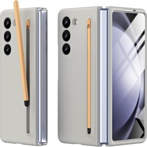Hybrid Rubberised Case Cover With Pen For Samsung Galaxy Z Fold6 Galaxy Fold 6 Case Cover Featured
