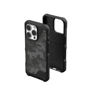 Iphone 16 Pro Case Metropolis Lt Mag Safe Compatible Feather Light Protective Case Cover Designed For Iphone 16 Pro 6 3 Inch Military Drop Tested Micro Hex Camo Graphite Featured