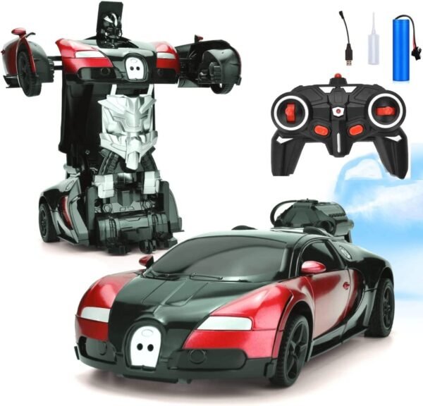 Istosy Remote Control Robot Car With Water Mist Light 118 Scale 360rotating Drifting One Button Deformation Sprayed Rc Car For Kids Boys Girls Multicolor Gallery 7