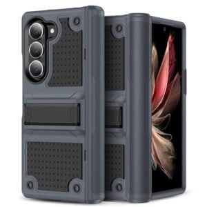 Jeylly For Samsung Galaxy Z Fold 6 Case With Adjustable Kickstand Hinge Protection Heavy Duty Shockproof Bumper Full Protective Hard Pc Phone Case Cover For Samsung Galaxy Z Fold6 5g Gray Featured